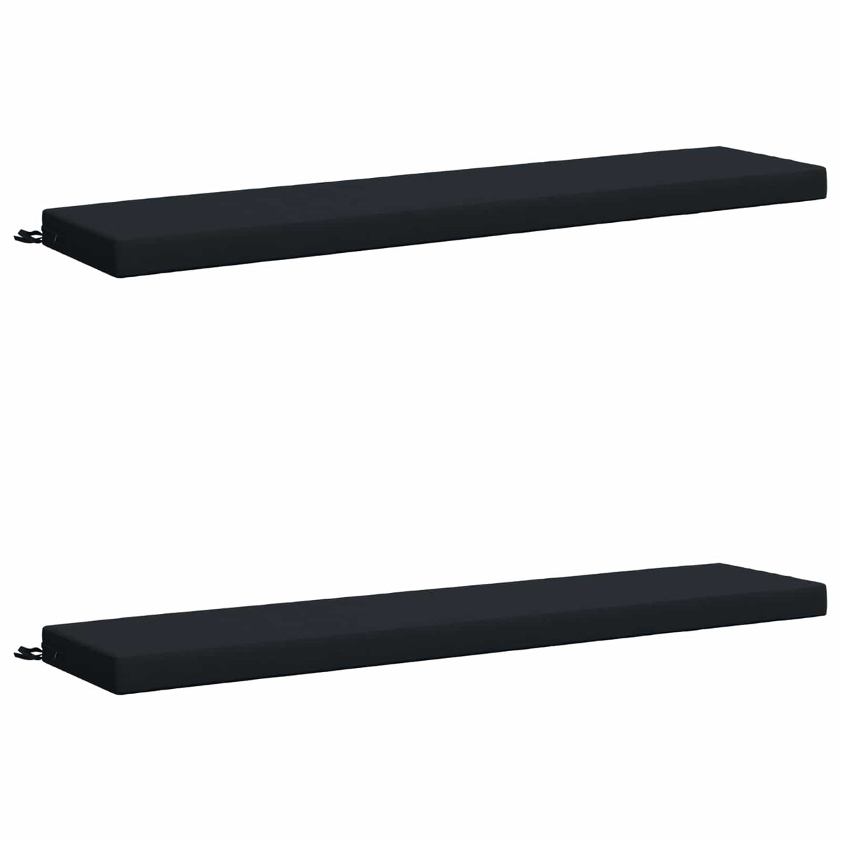 2-Piece Bench Cushions SOEST 2 pcs 100% Polyester Dark Blue