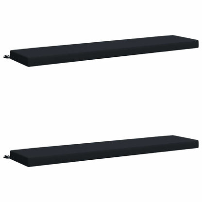 2-Piece Bench Cushions SOEST 2 pcs 100% Polyester Dark Blue