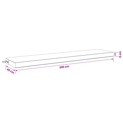 2-Piece Bench Cushions SOEST 2 pcs 100% Polyester Red