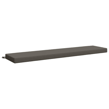 2-Piece Bench Cushions SOEST 2 pcs 100% Polyester Grey