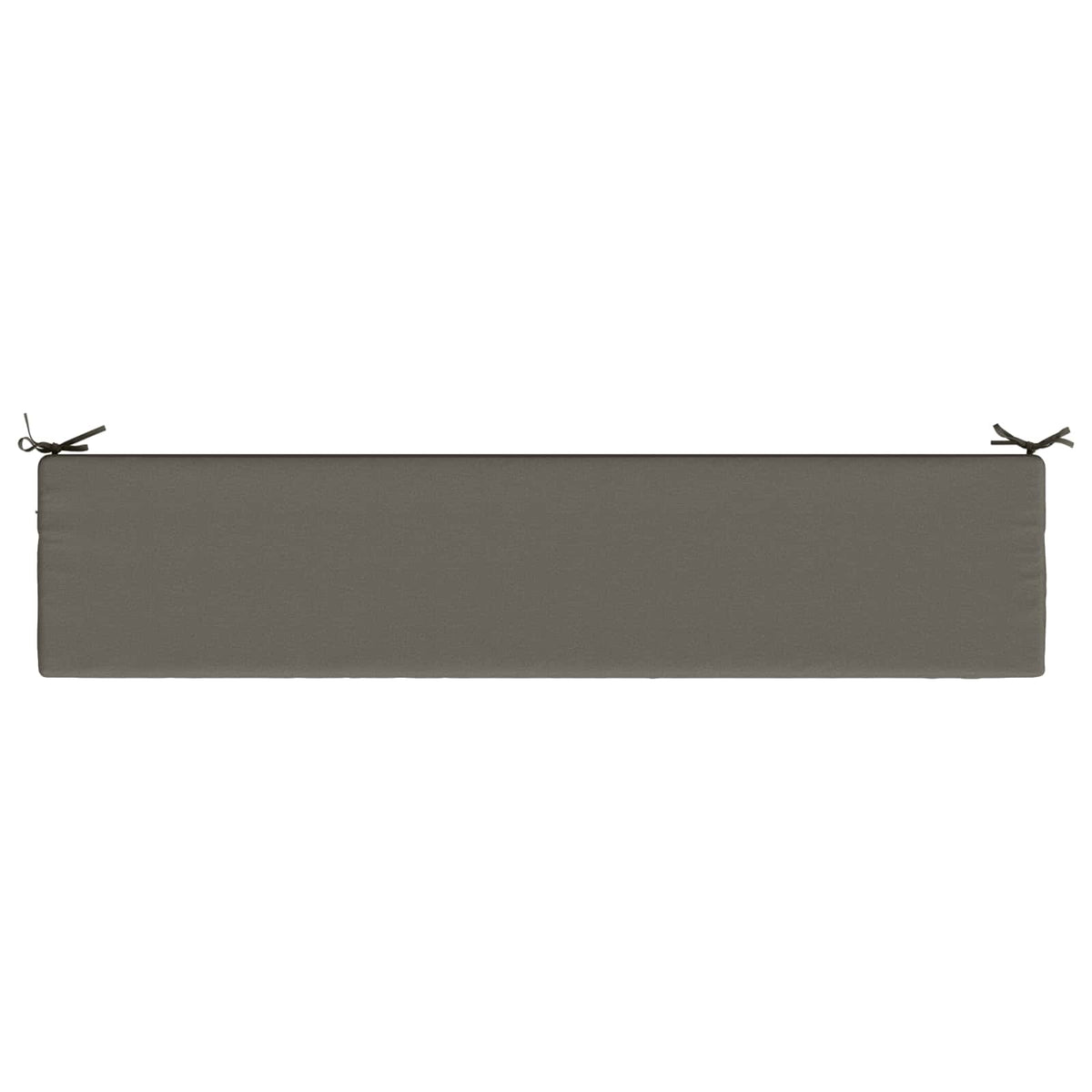 2-Piece Bench Cushions SOEST 2 pcs 100% Polyester Grey