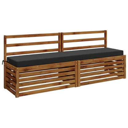 Bench Cushion SOEST 100% Polyester Anthracite 200 x 40 x 8 cm