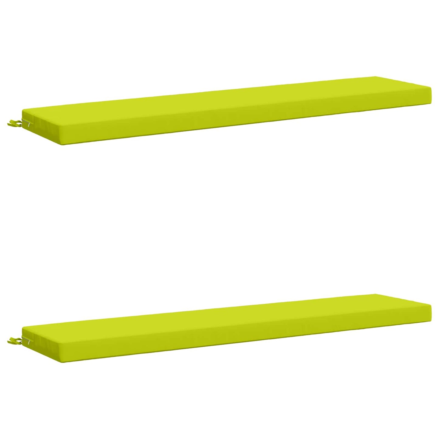 2-Piece Bench Cushions SOEST 2 pcs 100% Polyester Bright Green