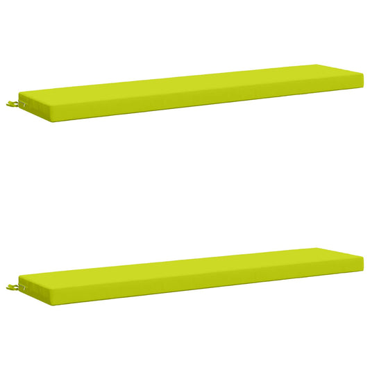 2-Piece Bench Cushions SOEST 2 pcs 100% Polyester Bright Green