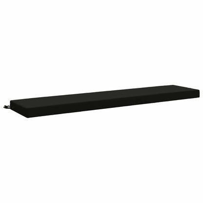 2-Piece Bench Cushions SOEST 2 pcs 100% Polyester Black