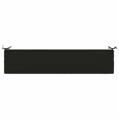 2-Piece Bench Cushions SOEST 2 pcs 100% Polyester Black