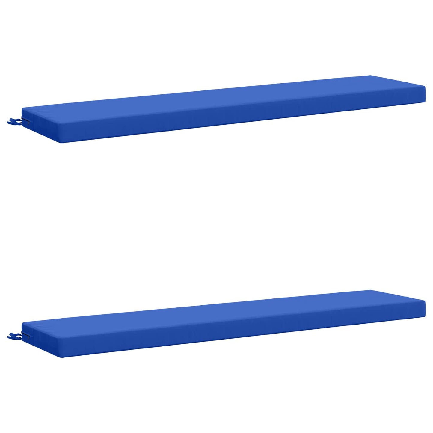 2-Piece Bench Cushions SOEST 2 pcs 100% Polyester Royal Blue