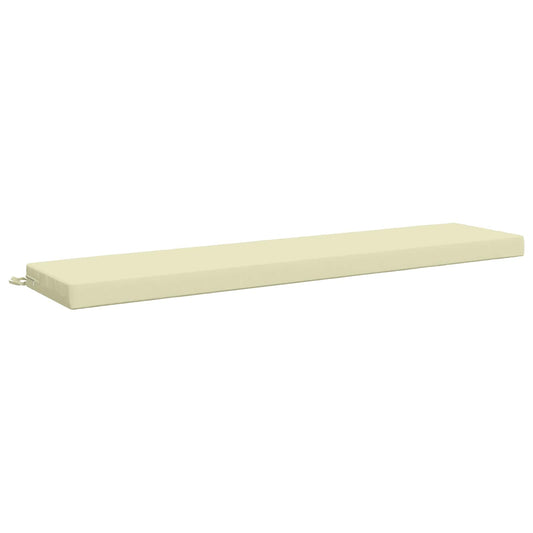 Bench Cushion SOEST 100% Polyester Cream 200 x 40 x 8 cm