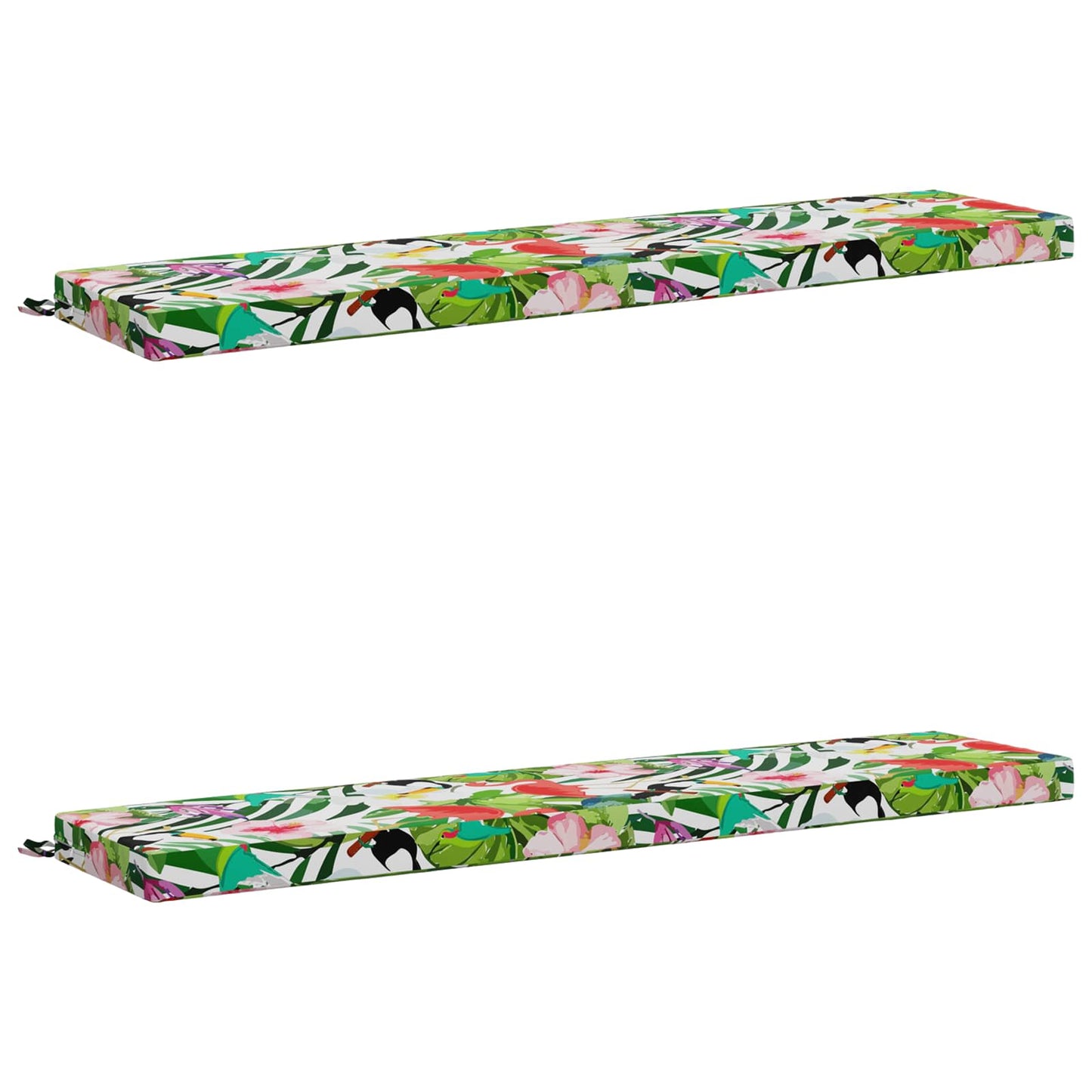 2-Piece Bench Cushions SOEST 2 pcs 100% Polyester Multicolour