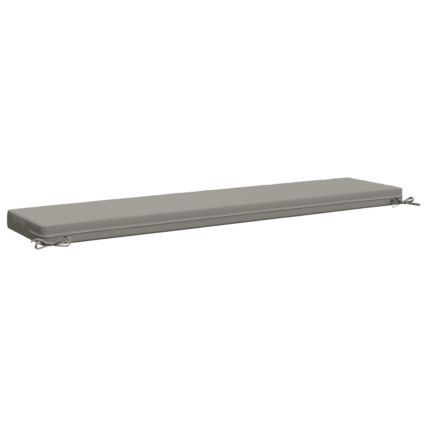 Bench Cushion SOEST 100% Polyester Grey 200 x 40 x 8 cm