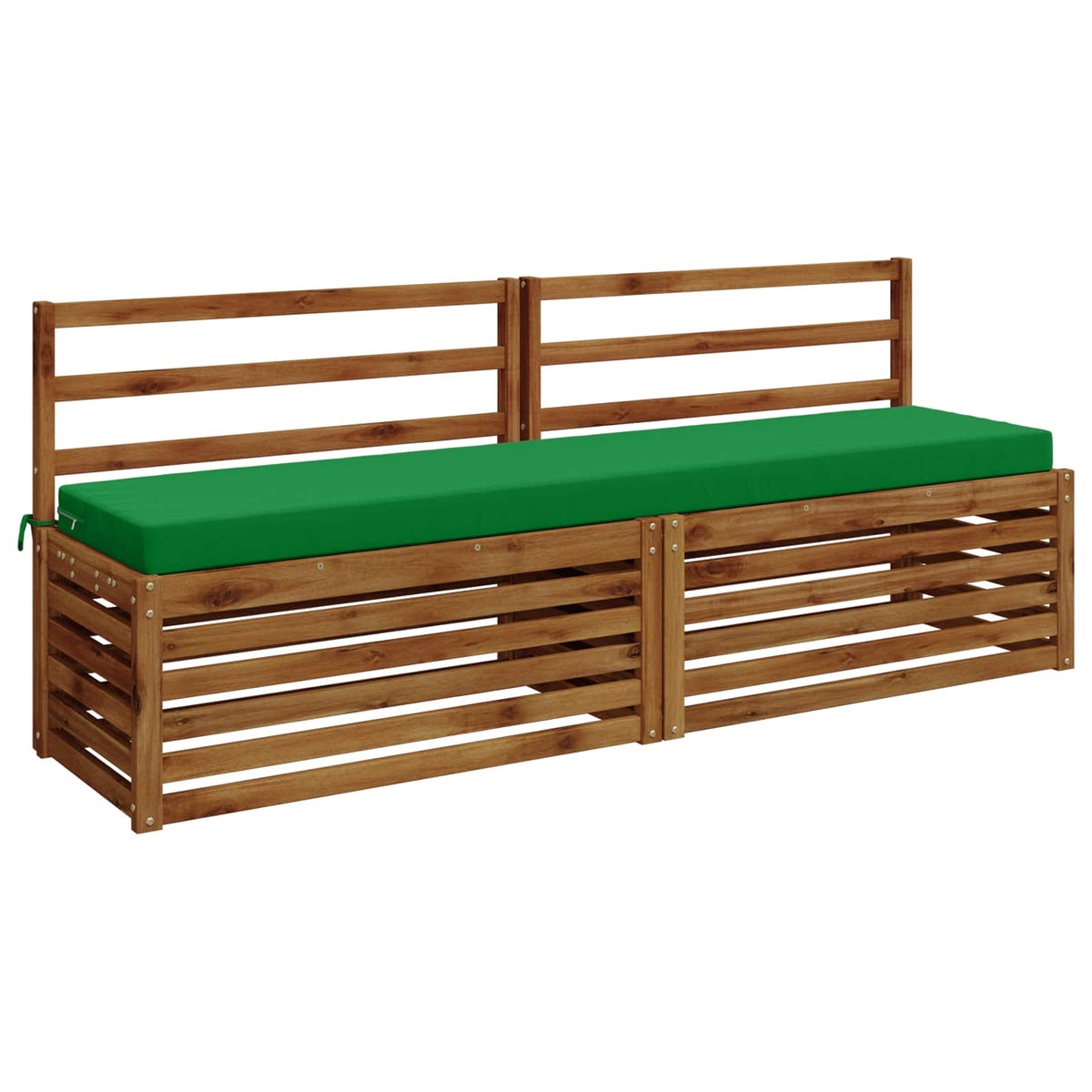 2-Piece Bench Cushions SOEST 2 pcs 100% Polyester Green