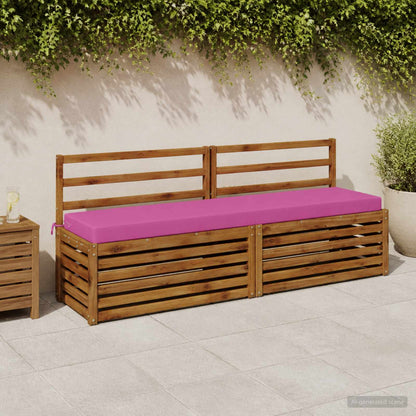 2-Piece Bench Cushions SOEST 2 pcs 100% Polyester Pink