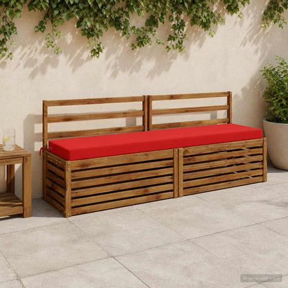 2-Piece Bench Cushions SOEST 2 pcs 100% Polyester Red