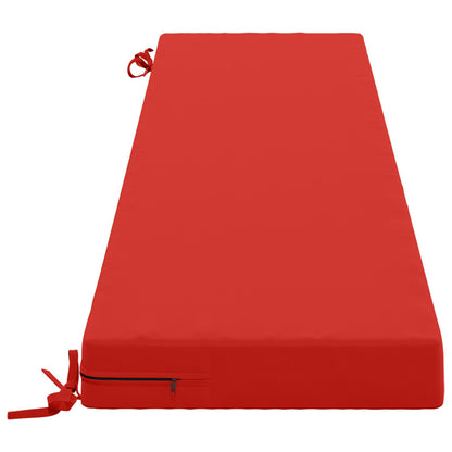 2-Piece Bench Cushions SOEST 2 pcs 100% Polyester Red