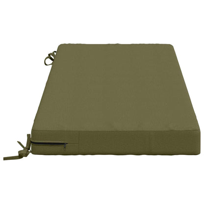 2-Piece Bench Cushions SOEST 2 pcs 100% Polyester Olive Green