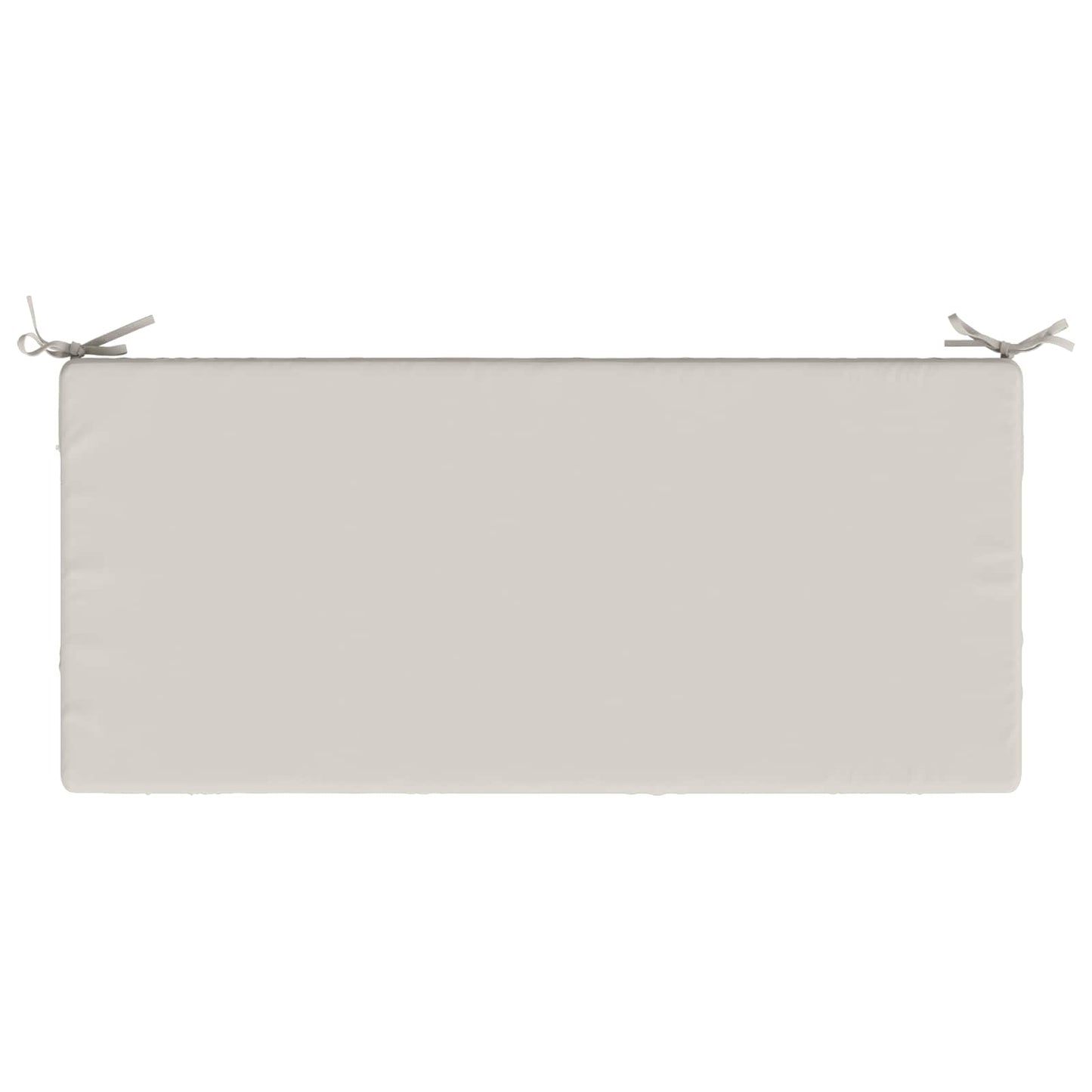 Bench Cushion SOEST 100% Polyester White 110 x 50 x 8 cm