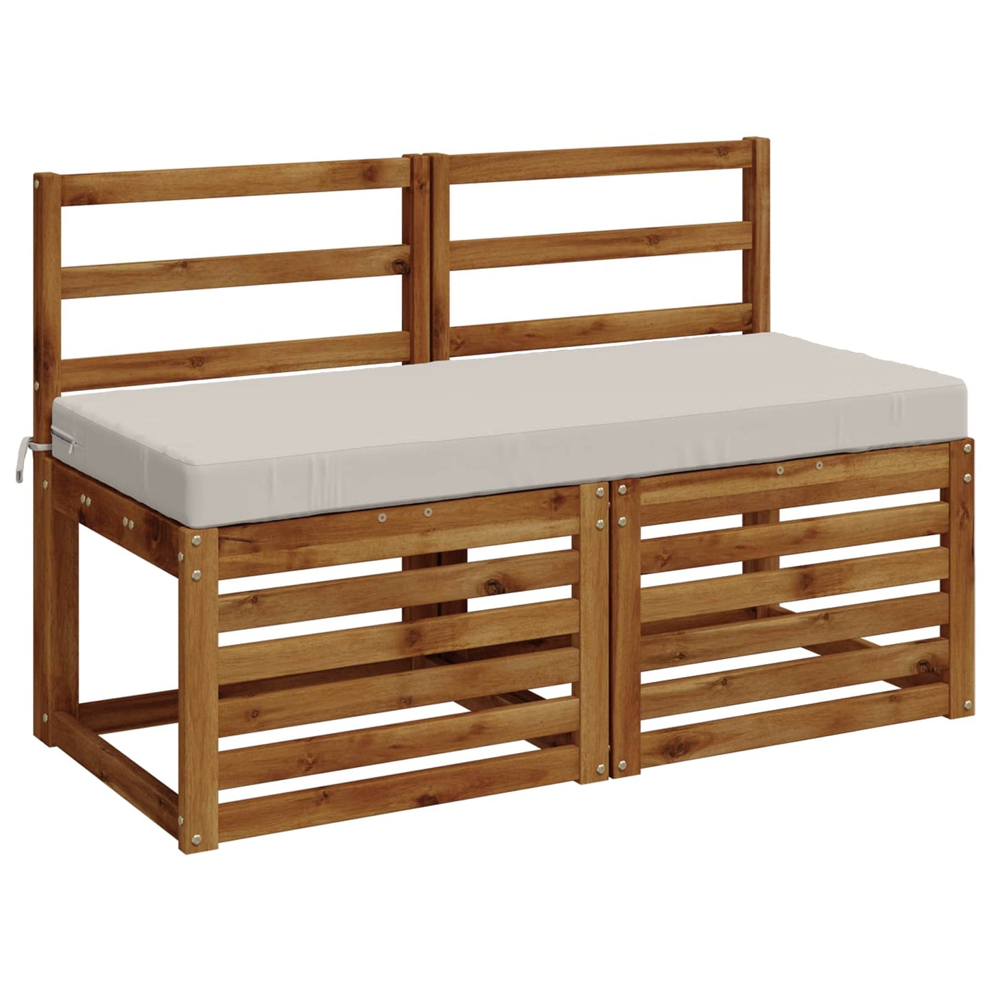 2-Piece Bench Cushions SOEST 2 pcs 100% Polyester White