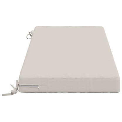 2-Piece Bench Cushions SOEST 2 pcs 100% Polyester White