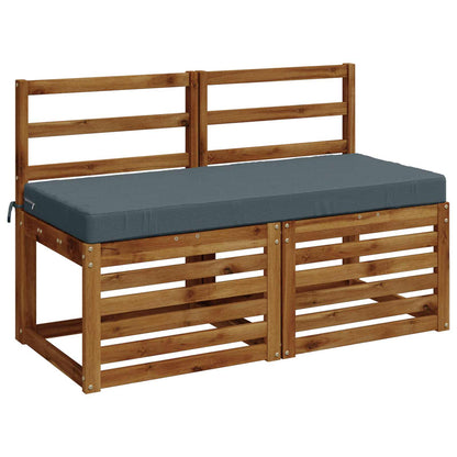 2-Piece Bench Cushions SOEST 2 pcs 100% Polyester Blue