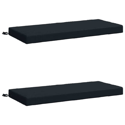 2-Piece Bench Cushions SOEST 2 pcs 100% Polyester Dark Blue