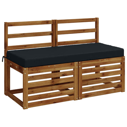 2-Piece Bench Cushions SOEST 2 pcs 100% Polyester Dark Blue