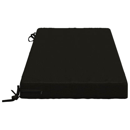 Bench Cushion SOEST 100% Polyester Black 110 x 50 x 8 cm