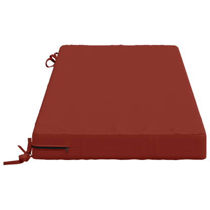 2-Piece Bench Cushions SOEST 2 pcs 100% Polyester Red