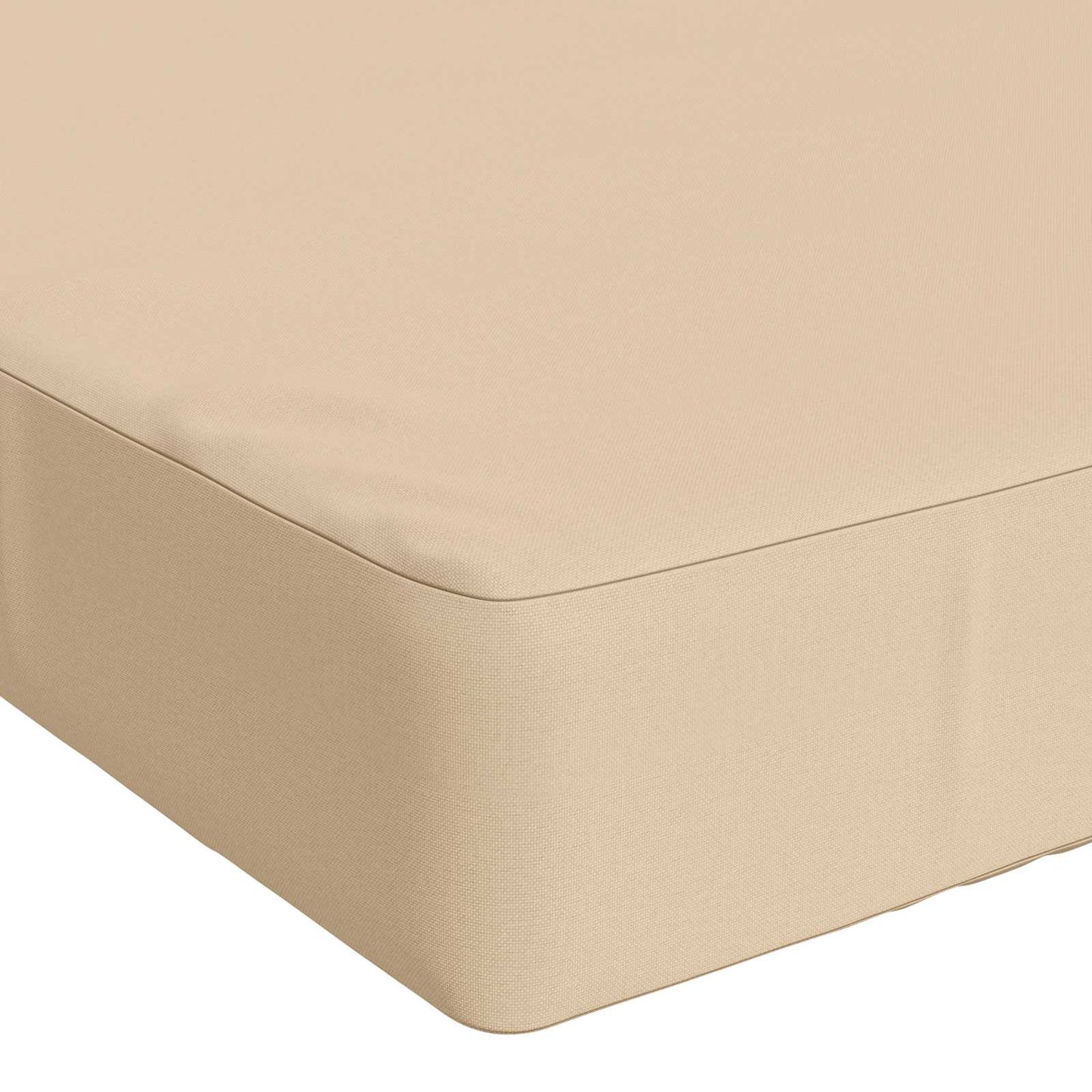 Bench Cushion SOEST 100% Polyester Cream 110 x 50 x 8 cm