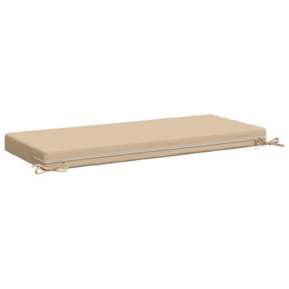 2-Piece Bench Cushions SOEST 2 pcs 100% Polyester Cream
