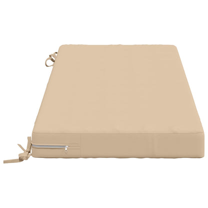 2-Piece Bench Cushions SOEST 2 pcs 100% Polyester Cream