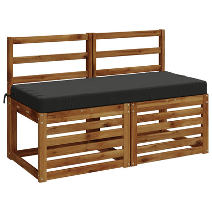 Bench Cushion SOEST 100% Polyester Anthracite 110 x 50 x 8 cm