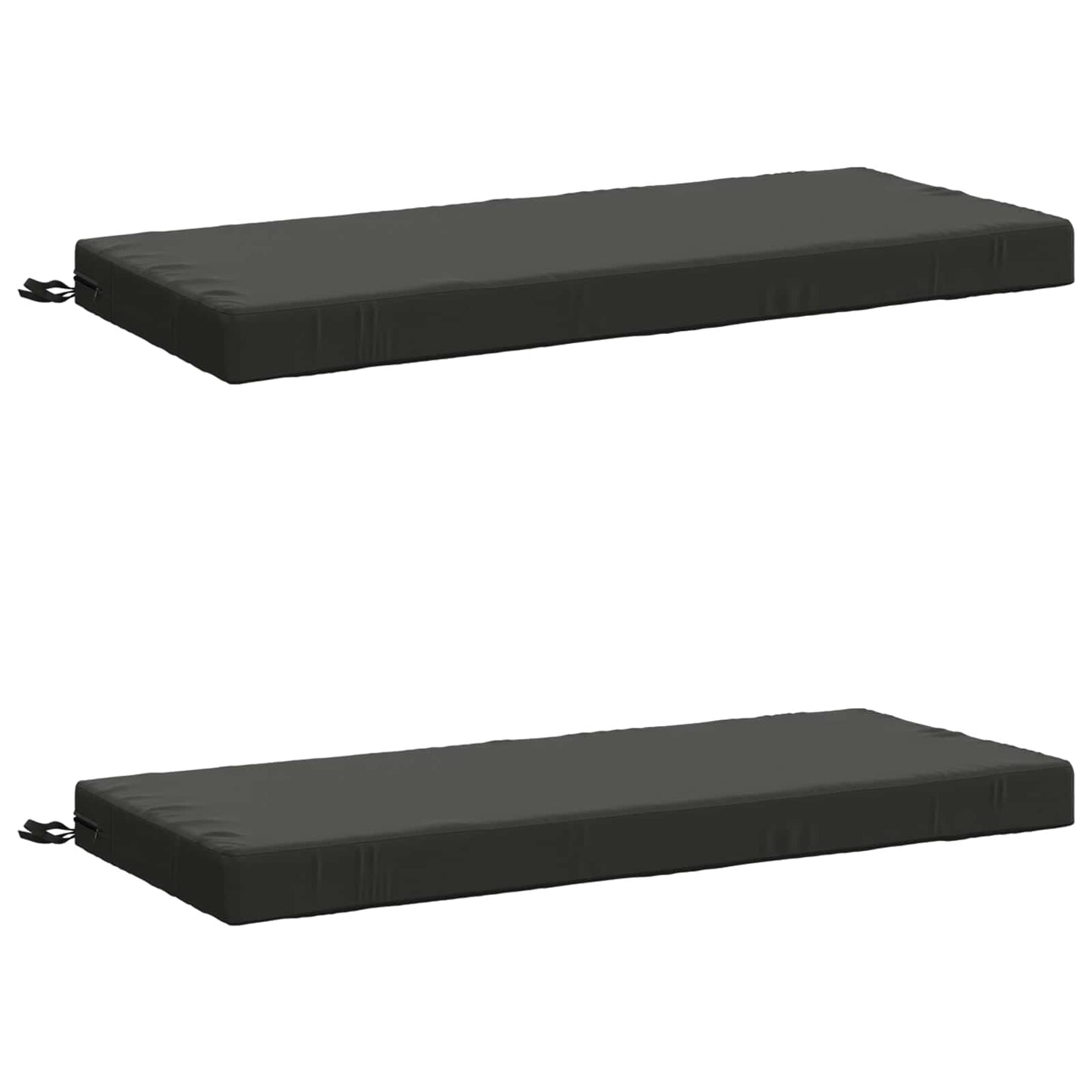2-Piece Bench Cushions SOEST 2 pcs 100% Polyester Anthracite