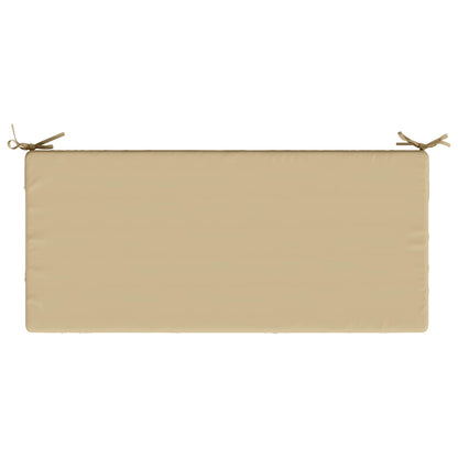 Bench Cushion SOEST 100% Polyester Beige 110 x 50 x 8 cm