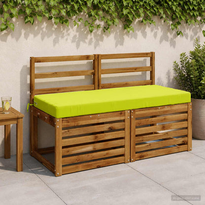 2-Piece Bench Cushions SOEST 2 pcs 100% Polyester Bright Green