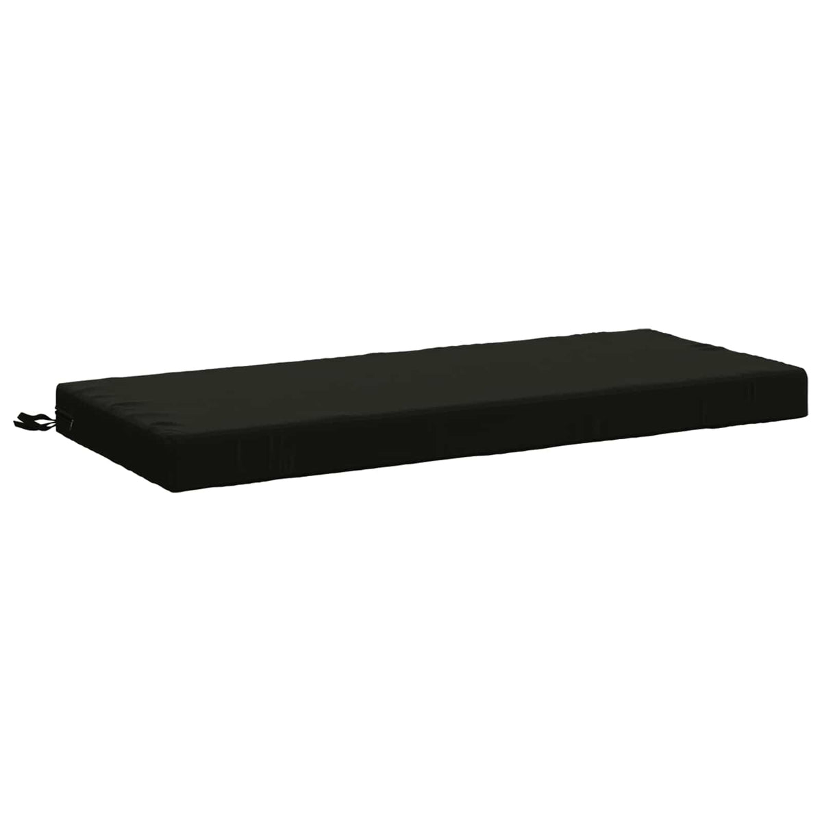 Bench Cushion SOEST 100% Polyester Black 110 x 50 x 8 cm