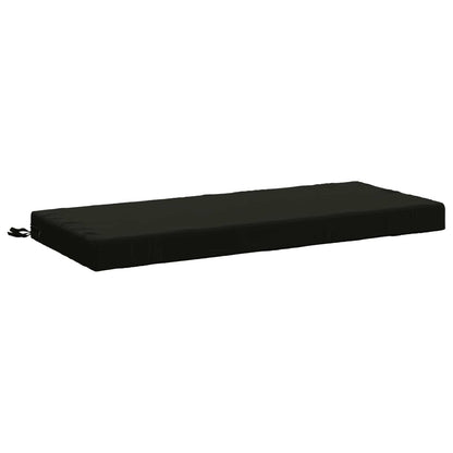 Bench Cushion SOEST 100% Polyester Black 110 x 50 x 8 cm