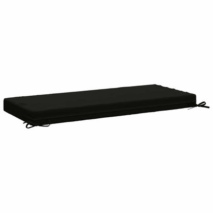 2-Piece Bench Cushions SOEST 2 pcs 100% Polyester Black