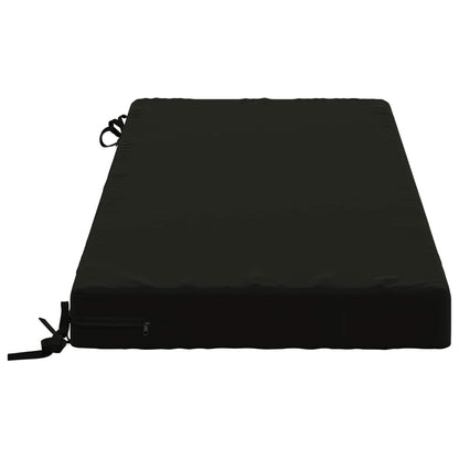 2-Piece Bench Cushions SOEST 2 pcs 100% Polyester Black