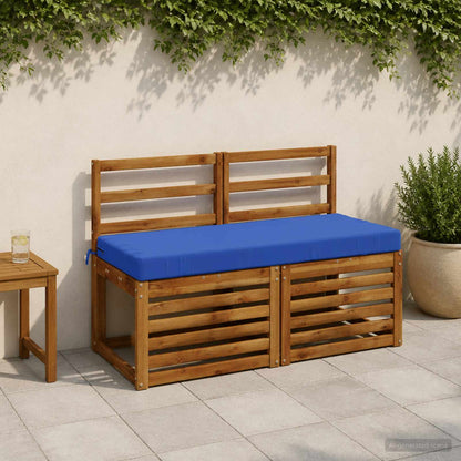 Bench Cushion SOEST 100% Polyester Royal Blue 110 x 50 x 8 cm