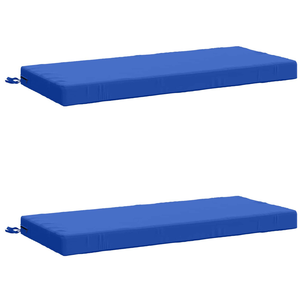 2-Piece Bench Cushions SOEST 2 pcs 100% Polyester Royal Blue