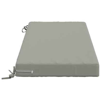 Bench Cushion SOEST 100% Polyester Grey 110 x 50 x 8 cm