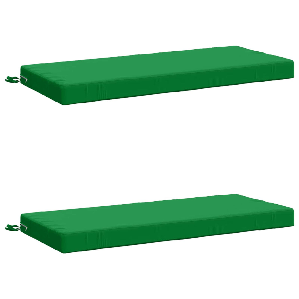 2-Piece Bench Cushions SOEST 2 pcs 100% Polyester Green