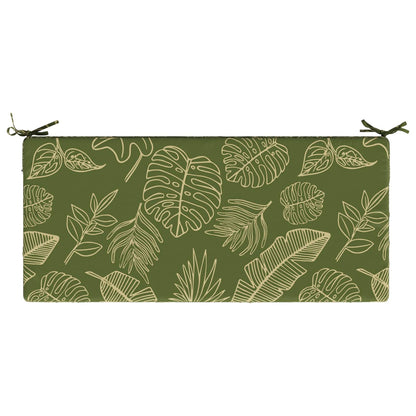 2-Piece Bench Cushions SOEST 2 pcs 100% Polyester Leaf Design