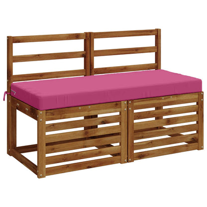 2-Piece Bench Cushions SOEST 2 pcs 100% Polyester Pink
