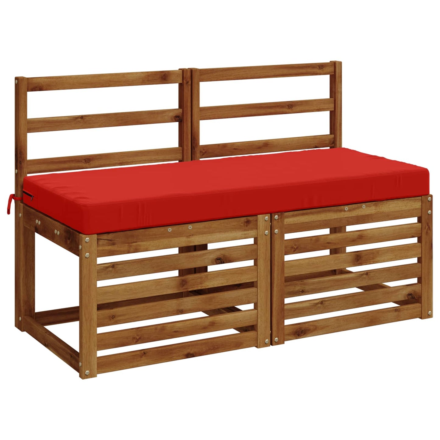 Bench Cushion SOEST 100% Polyester Red 110 x 50 x 8 cm