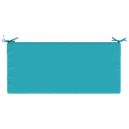 Bench Cushion SOEST 100% Polyester Turquoise 110 x 50 x 8 cm