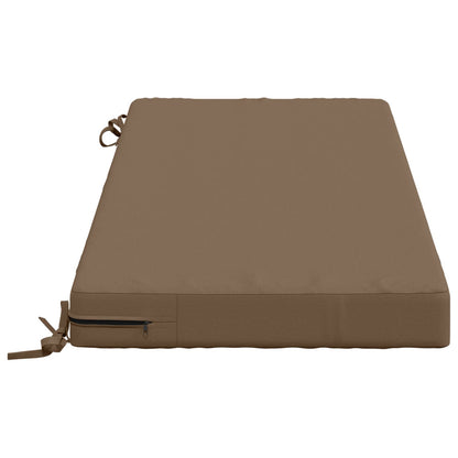 2-Piece Bench Cushions SOEST 2 pcs 100% Polyester Taupe