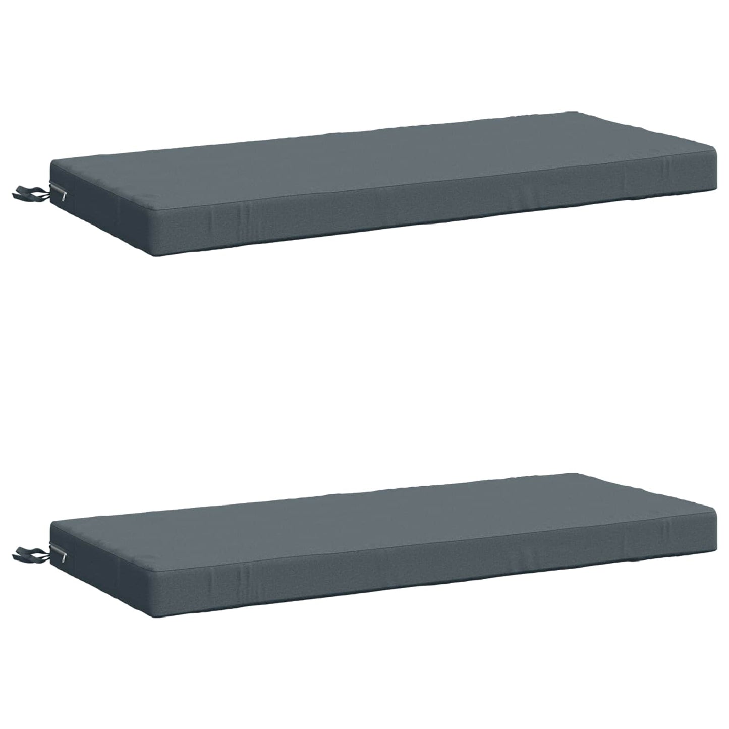 2-Piece Bench Cushions SOEST 2 pcs 100% Polyester Blue
