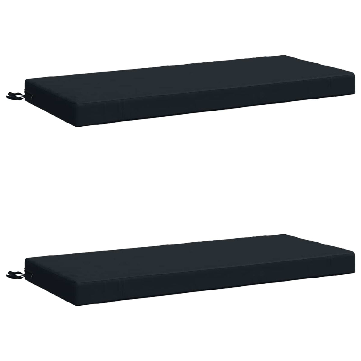 2-Piece Bench Cushions SOEST 2 pcs 100% Polyester Dark Blue