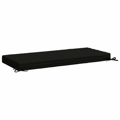 2-Piece Bench Cushions SOEST 2 pcs 100% Polyester Black